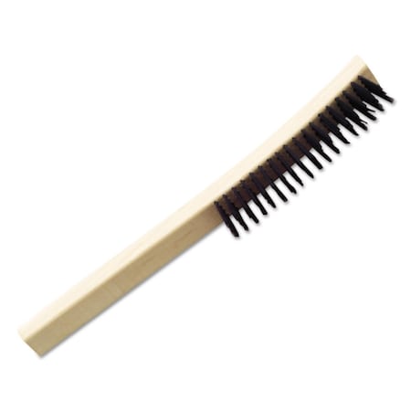 Sticky Situation NSN Wire Deburring Brush  13.75 in. Brush w/ 1.12 in. Bristles  Steel w/ Wood ST3194177